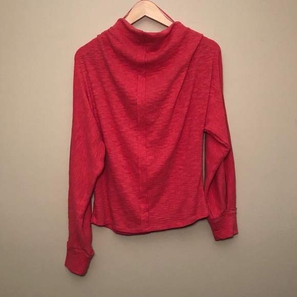 We The Free Hacci Knit Balloon Sleeve Bataeu Top - Picture 7 of 8